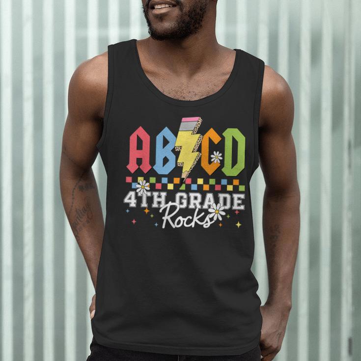 4th Grade Rocks ABCD Back To School Rock Teachers Men Tank Top, novelty gifts, funny gifts 4th Grade Rocks ABCD Back To School Rock Teachers Men Tank Top, novelty gifts, funny gifts
