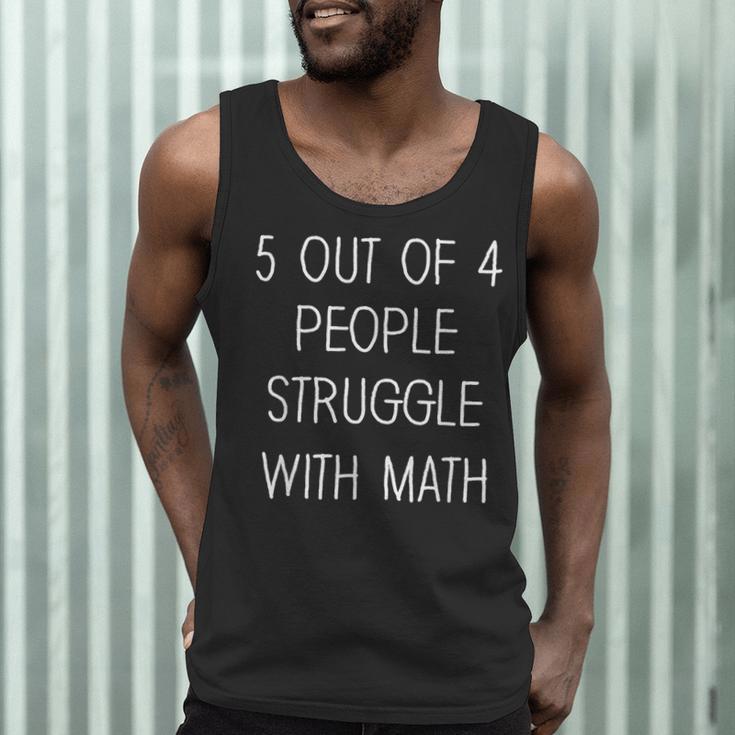 5 Out Of 4 People Struggle With Math Math Teachers Men Tank Top, novelty gifts, funny gifts