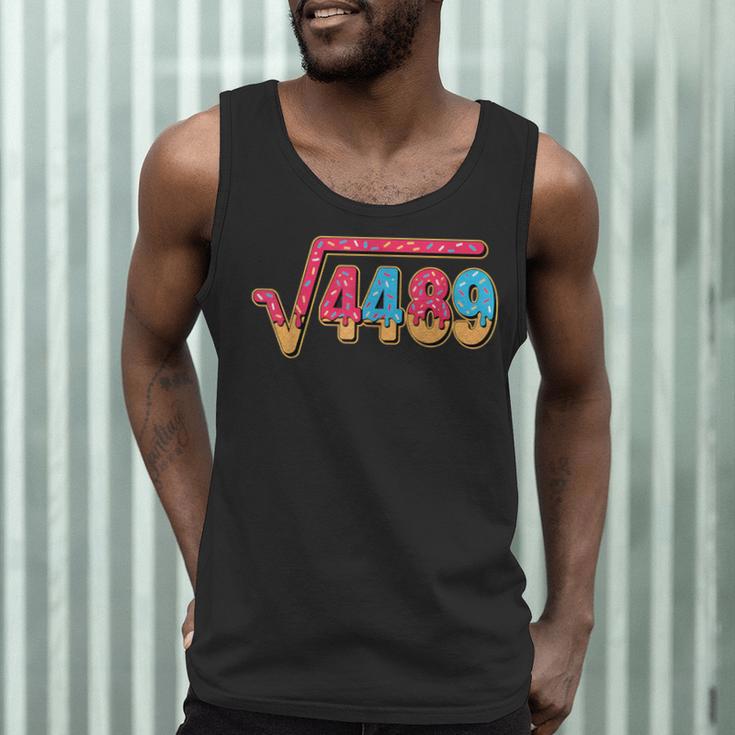 67 Ice Cream Drip Meme Math Teacher School Square Root 4489 Men Tank Top, novelty gifts, funny gifts