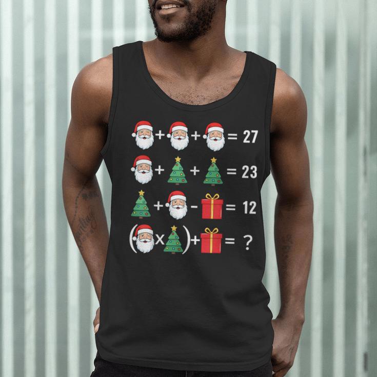 67 Santa Tree Math Teacher Christmas Xmas Humor Men Tank Top, novelty gifts, funny gifts