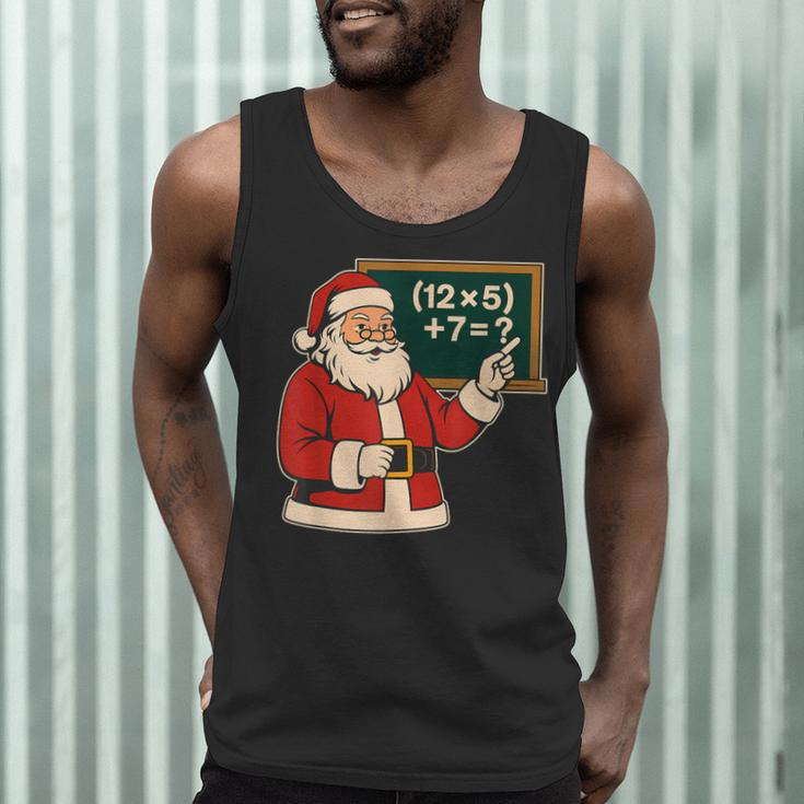 67 Teacher Christmas Santa Six Seven Meme Brainrot Math Joke Men Tank Top, novelty gifts, funny gifts