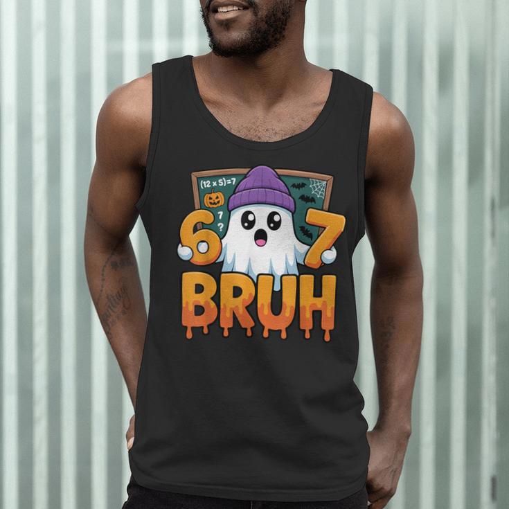 67 Teacher Ghost Six Seven Meme Math Equation Bruh Halloween Men Tank Top, novelty gifts, funny gifts