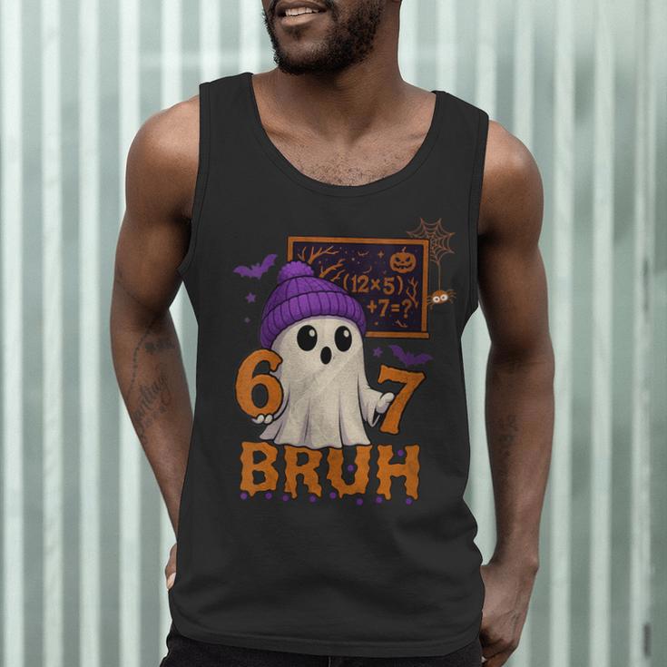 67 Teacher Halloween Ghost Six Seven Meme Math Equation Bruh Men Tank Top, novelty gifts, funny gifts