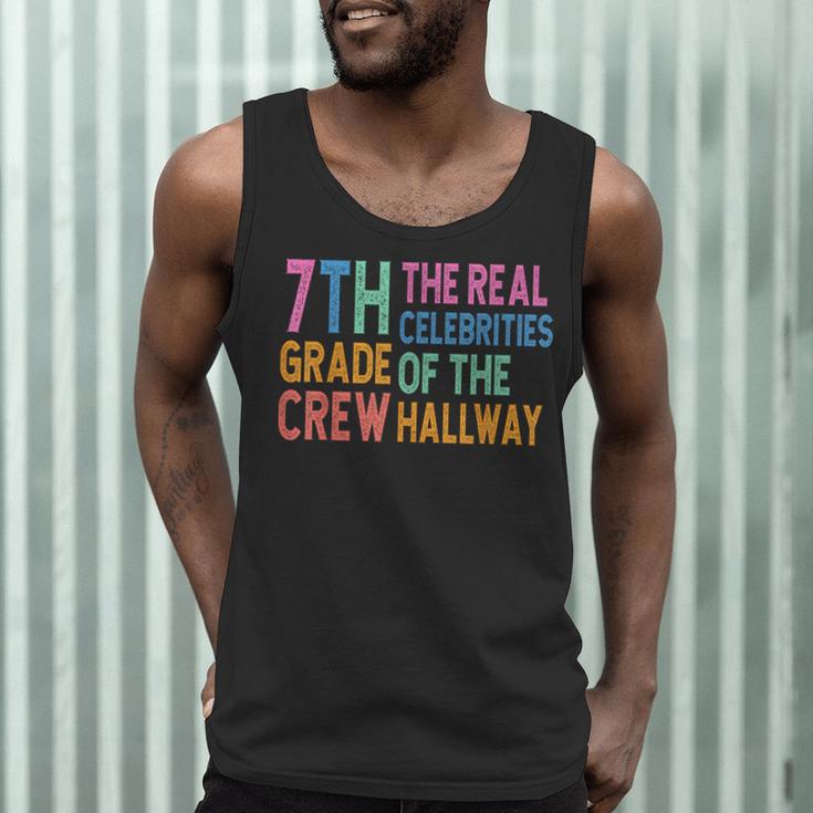 7th Grade Crew The Real Celebrities Of The Hallway Teacher Men Tank Top, novelty gifts, funny gifts 7th Grade Crew The Real Celebrities Of The Hallway Teacher Men Tank Top, novelty gifts, funny gifts