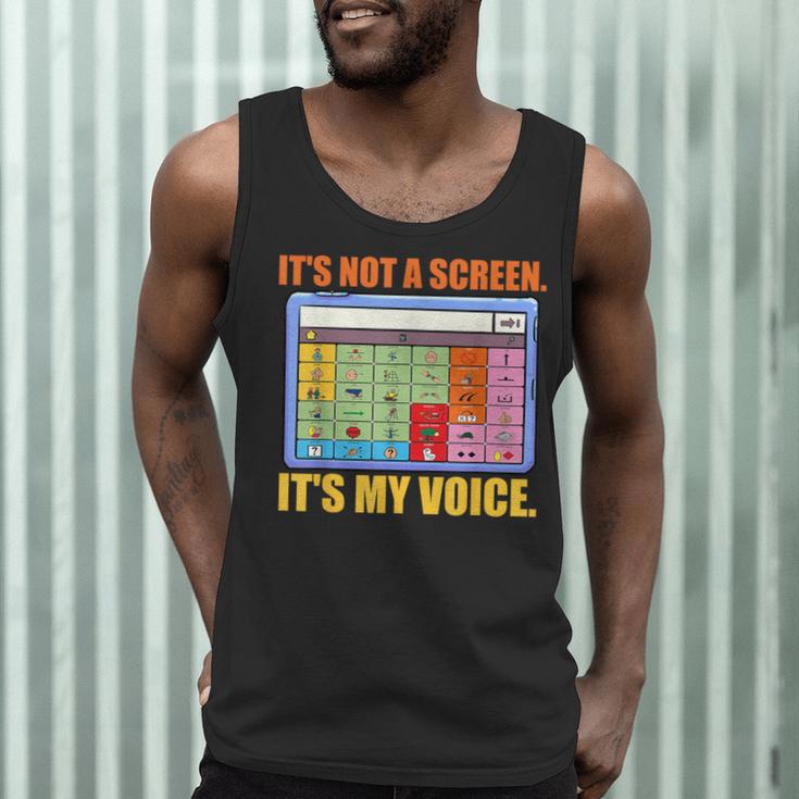 AAC Awareness AAC Teacher It's Not A Screen It's My Voice Men Women Men Tank Top, novelty gifts, funny gifts