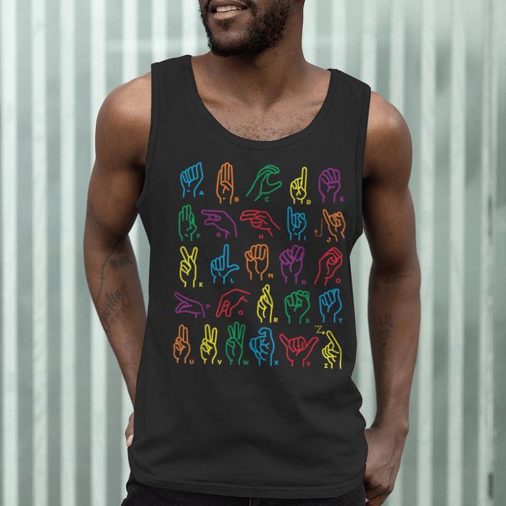 ABC Sign Language Chart Teacher Hand Letter Alphabet ASL Men Tank Top, novelty gifts, funny gifts ABC Sign Language Chart Teacher Hand Letter Alphabet ASL Men Tank Top, novelty gifts, funny gifts