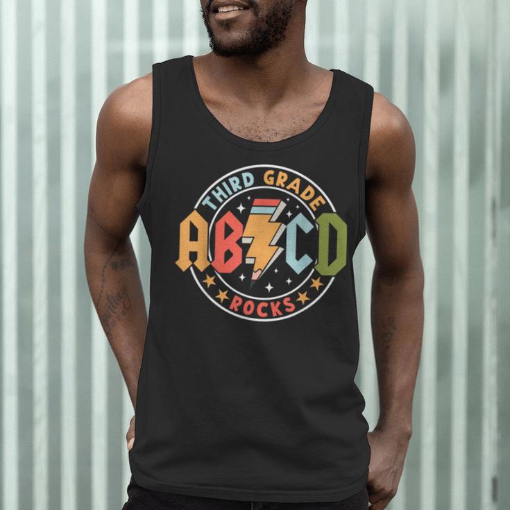 ABCD 3rd Grade Rocks Pencil Lightning Teachers Rock Boys Men Tank Top, novelty gifts, funny gifts ABCD 3rd Grade Rocks Pencil Lightning Teachers Rock Boys Men Tank Top, novelty gifts, funny gifts