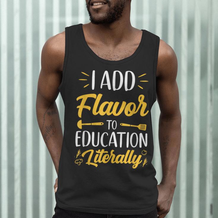 I Add Flavor To Education Literally Culinary Arts Teacher Men Tank Top, novelty gifts, funny gifts I Add Flavor To Education Literally Culinary Arts Teacher Men Tank Top, novelty gifts, funny gifts