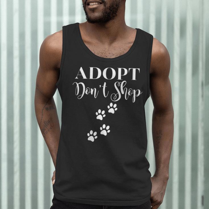 Adopt Animals Don't Shop For Them Men Tank Top, novelty gifts, funny gifts
