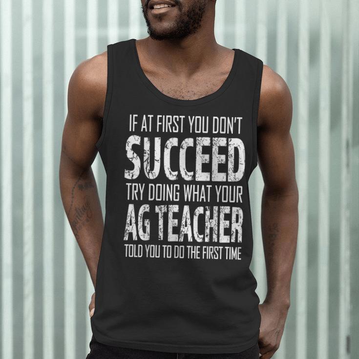 AG Teacher Shirt If At First You Don't Succeed Agriculture Men Tank Top, novelty gifts, funny gifts