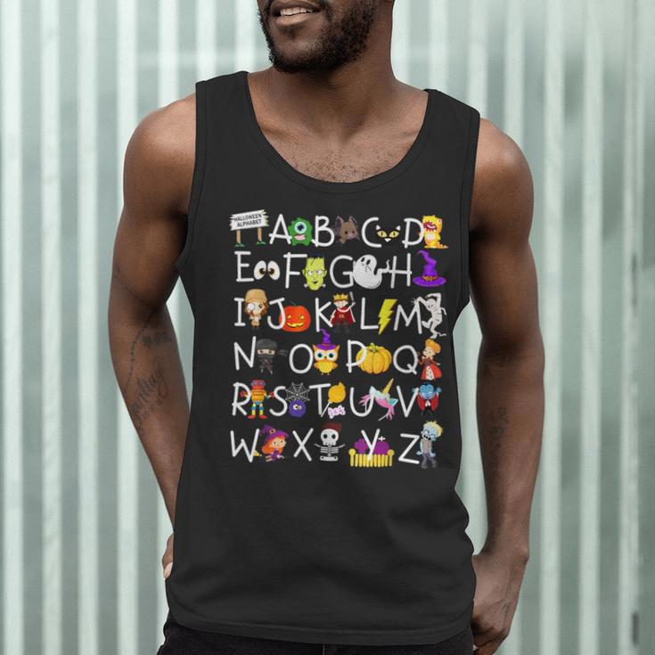 Alphabet ABCs Halloween Characters Kindergarten Teacher Kids Men Tank Top, novelty gifts, funny gifts Alphabet ABCs Halloween Characters Kindergarten Teacher Kids Men Tank Top, novelty gifts, funny gifts