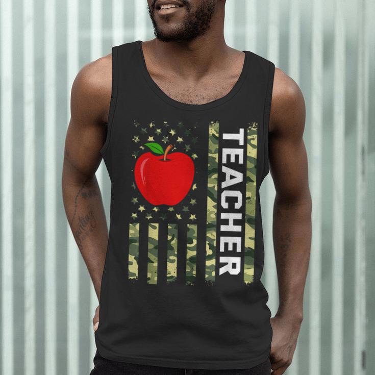 American Flag Camouflage Teacher Patriotic 4th Of July Men Tank Top, novelty gifts, funny gifts American Flag Camouflage Teacher Patriotic 4th Of July Men Tank Top, novelty gifts, funny gifts