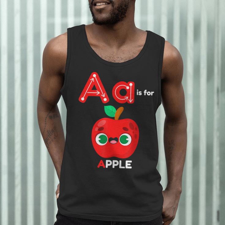 A Is For Apple Pre-K Kindergarten Teacher Student Men Tank Top, novelty gifts, funny gifts A Is For Apple Pre-K Kindergarten Teacher Student Men Tank Top, novelty gifts, funny gifts