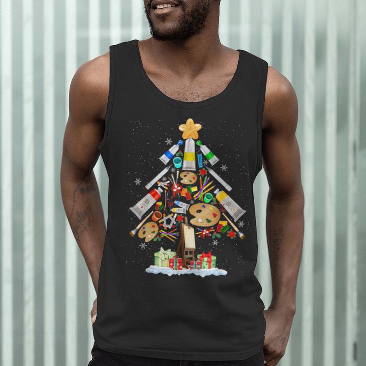 Art Christmas Tree Merry Christmas Artist Art Teacher Men Tank Top, novelty gifts, funny gifts Art Christmas Tree Merry Christmas Artist Art Teacher Men Tank Top, novelty gifts, funny gifts