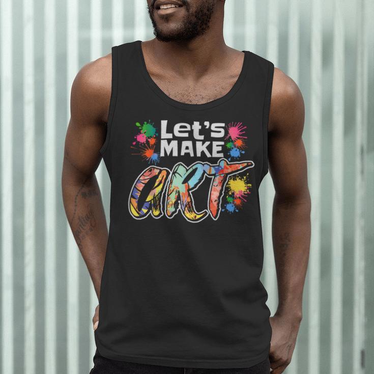 Lets Make Art Colerful Artists Painter Art Teacher Men Women Girls Kids Men Tank Top, novelty gifts, funny gifts