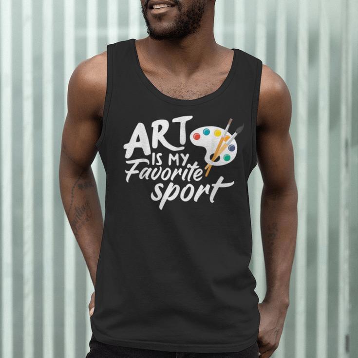 Art Is My Favorite Sport Artist Art Lover Teacher Men Tank Top, novelty gifts, funny gifts