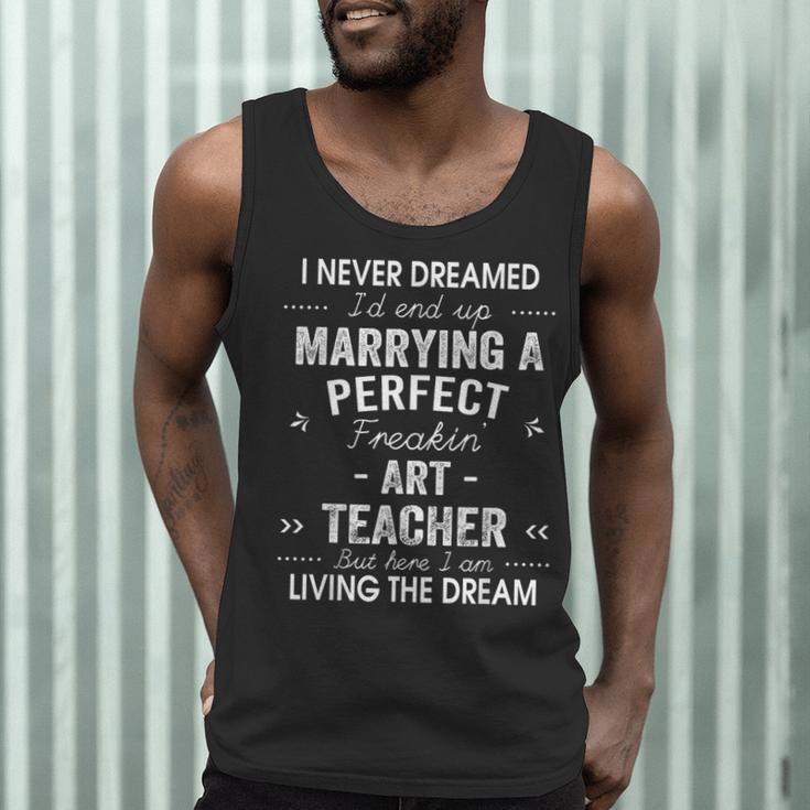 Art Teacher Christmas Xmas Never Dreamed Marrying Men Tank Top, novelty gifts, funny gifts