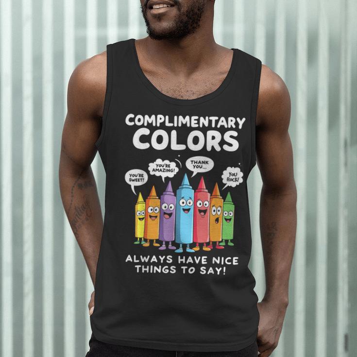 Art Teacher COMPLIMENTARY Colors Always Have Things To Say Men Tank Top, novelty gifts, funny gifts Art Teacher COMPLIMENTARY Colors Always Have Things To Say Men Tank Top, novelty gifts, funny gifts
