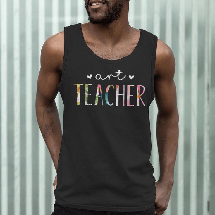 Art Teacher Cute Floral Men Tank Top, novelty gifts, funny gifts