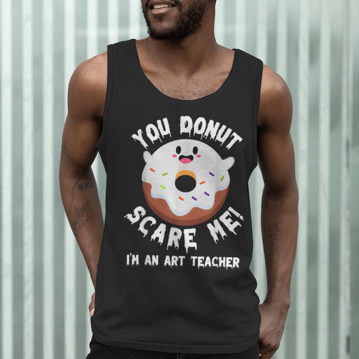 Art Teacher Halloween Donut Lover Costume Kawaii Monster Men Tank Top, novelty gifts, funny gifts