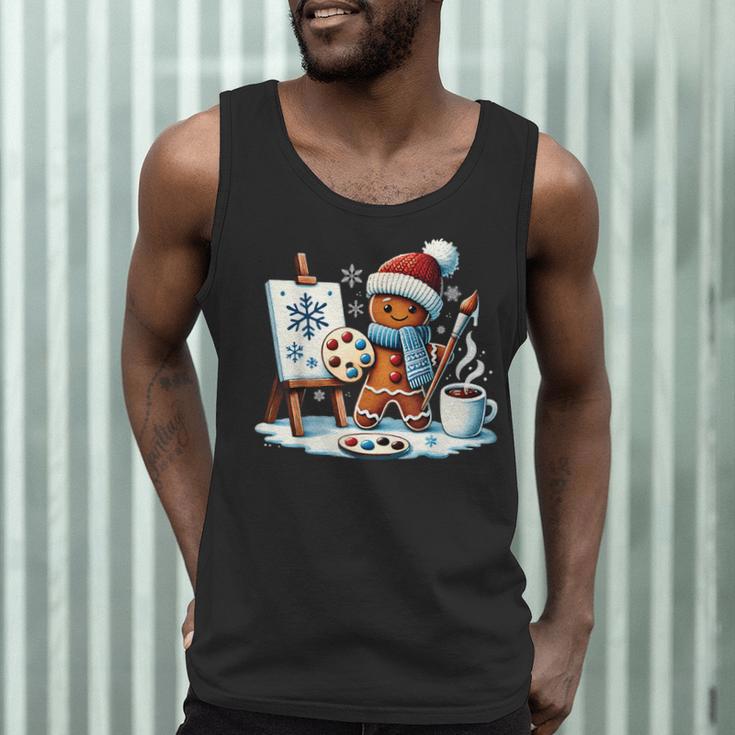 Artist Gingerbread Painter Art Teacher Student Christmas Men Tank Top, novelty gifts, funny gifts Artist Gingerbread Painter Art Teacher Student Christmas Men Tank Top, novelty gifts, funny gifts