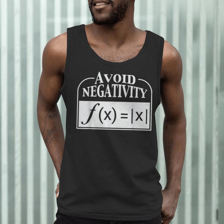 Avoid Negativity Math Teacher Men Tank Top, novelty gifts, funny gifts