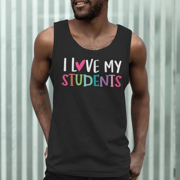 Back To School I Love My Students Teachers Women Boys Girls Men Tank Top, novelty gifts, funny gifts
