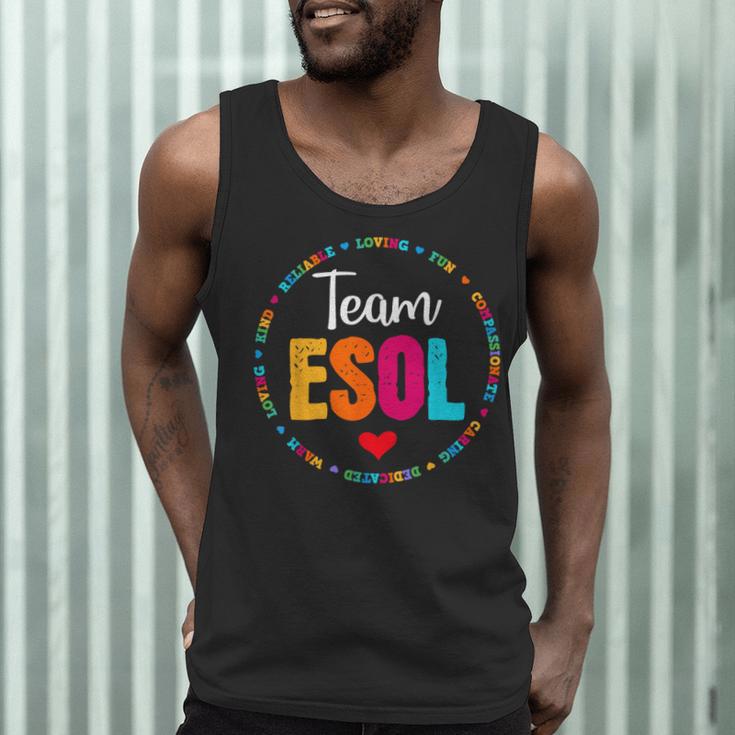 Back To School Teachers Crew Students Team ESOL Teacher Men Tank Top, novelty gifts, funny gifts