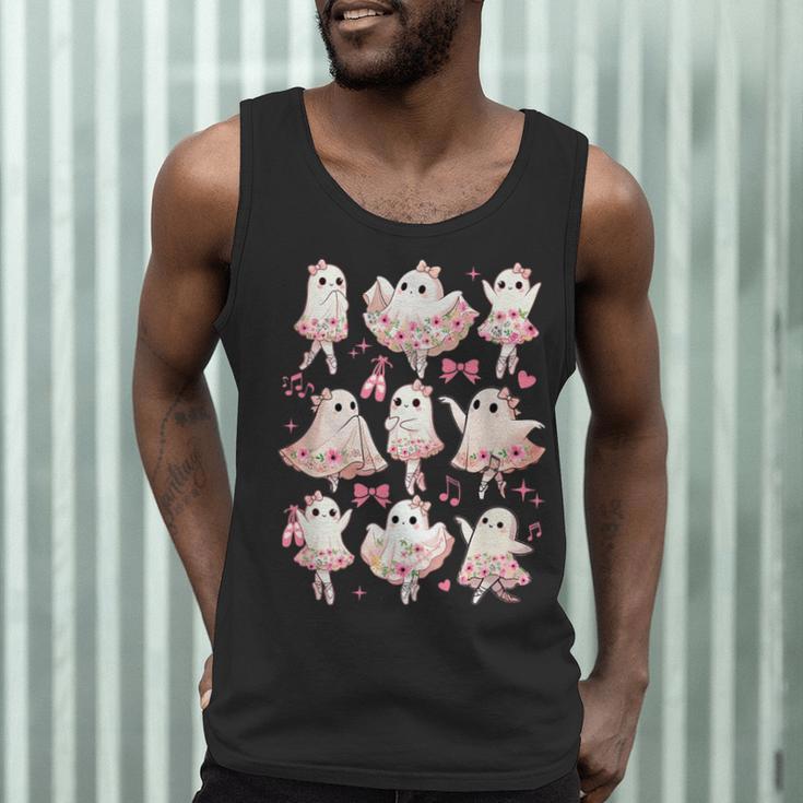 Ballet Ghost Ballet Dancer Spooky Dance Halloween Teacher Men Tank Top, novelty gifts, funny gifts