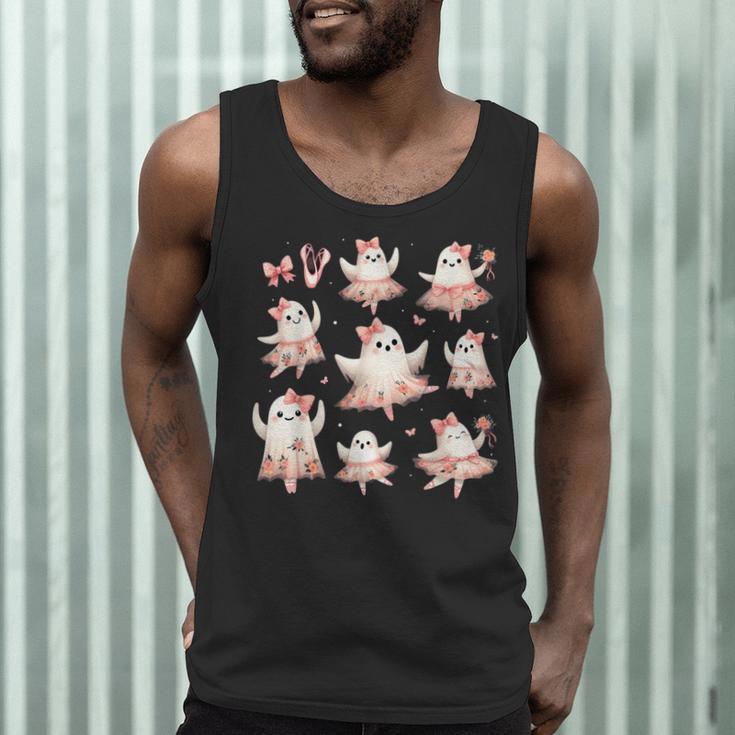 Ballet Ghost Ballet Dancer Spooky Dance Teacher Halloween Men Tank Top, novelty gifts, funny gifts