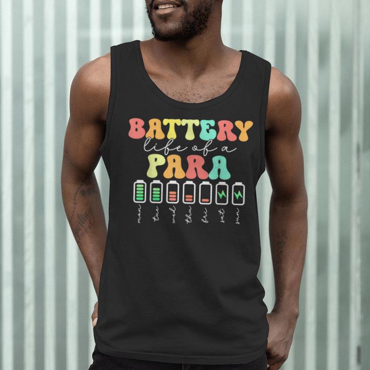 Battery Life Of A Para SPED Parapro Teacher Squad Men Tank Top, novelty gifts, funny gifts