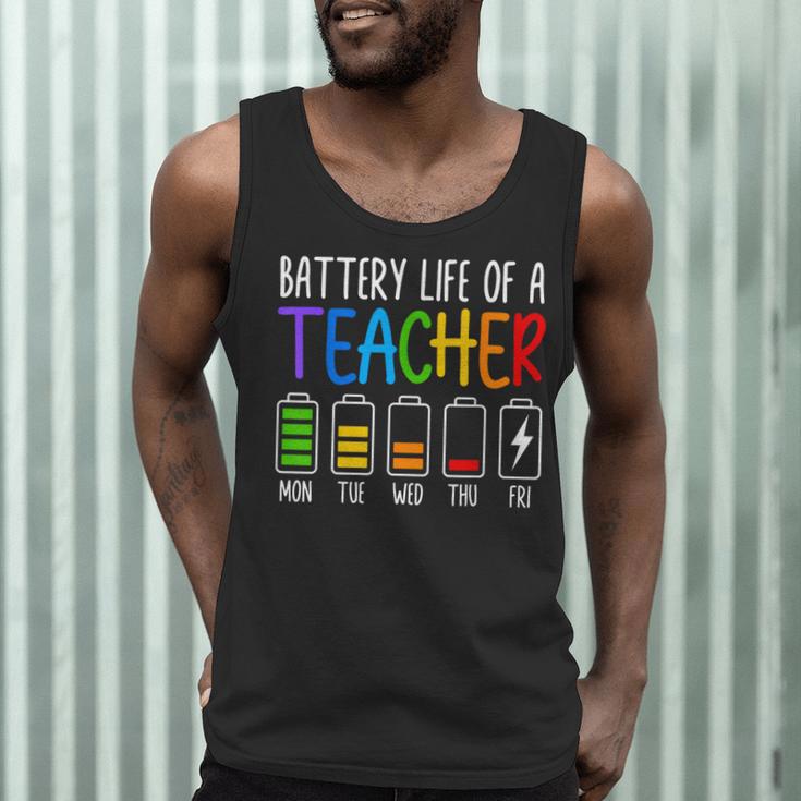 Battery Life Of A Teacher School Teacher Appreciation Men Tank Top, novelty gifts, funny gifts