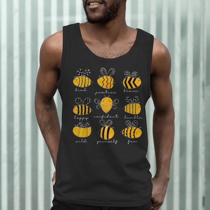 Bee Kind Positive Brave Happy Confident Humble Teacher Men Tank Top, novelty gifts, funny gifts Bee Kind Positive Brave Happy Confident Humble Teacher Men Tank Top, novelty gifts, funny gifts