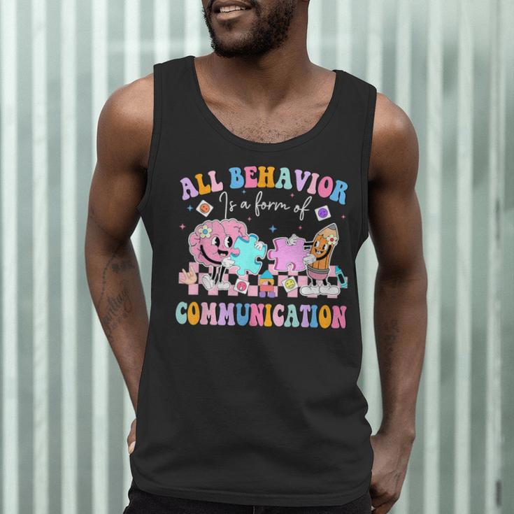 All Behavior Is A Form Of Communication SPED Teacher Autism Men Tank Top, novelty gifts, funny gifts All Behavior Is A Form Of Communication SPED Teacher Autism Men Tank Top, novelty gifts, funny gifts