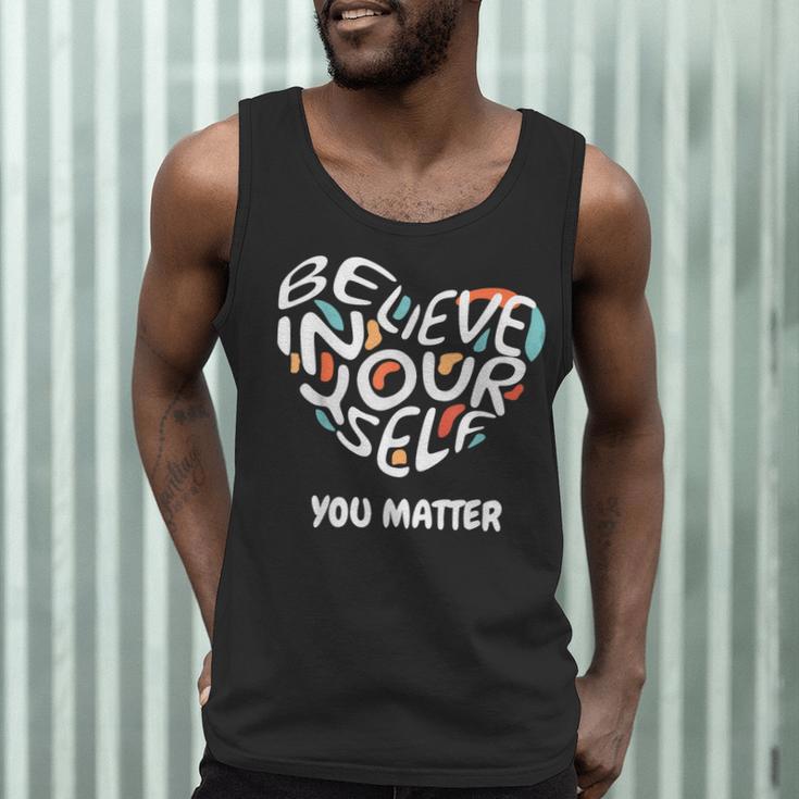 Believe In Yourself YOU MATTER Teachers Big Heart Men Tank Top, novelty gifts, funny gifts Believe In Yourself YOU MATTER Teachers Big Heart Men Tank Top, novelty gifts, funny gifts