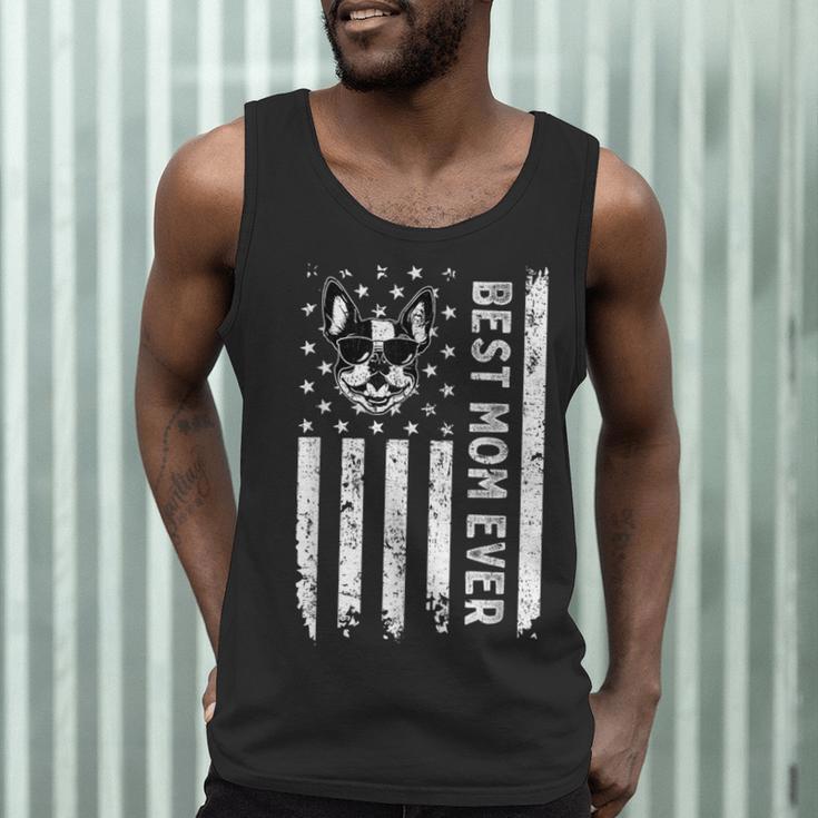 Best Boston Terrier Dog Mom Ever USA Flag For Men Women Kids Men Tank Top, novelty gifts, funny gifts