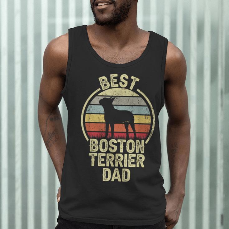 Best Dog Father Dad Vintage Boston Terrier For Men Women Men Tank Top, novelty gifts, funny gifts