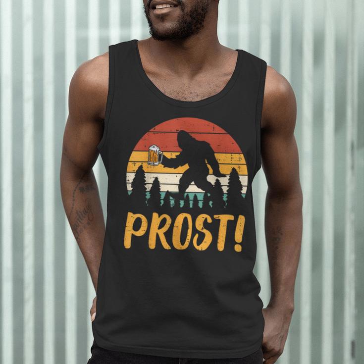 Bigfoot Sasquatch Prost Retro Bavarian Oktoberfest Men Women Men Tank Top, novelty gifts, funny gifts