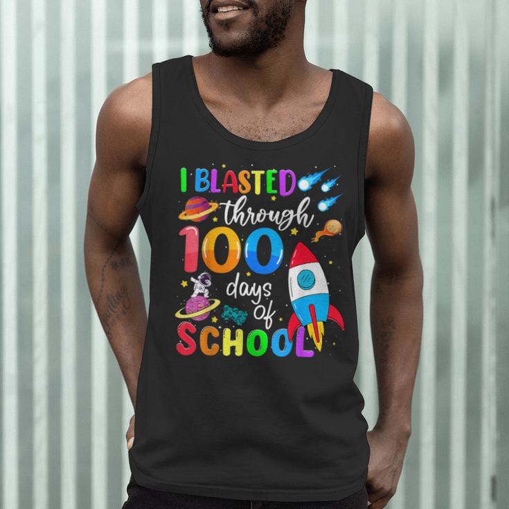 I Blasted Through 100 Days Of School 100th Day Teacher Kids Men Tank Top, novelty gifts, funny gifts