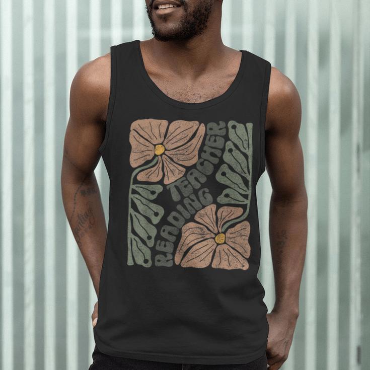 Boho Floral Reading Teacher Retro Reading Specialist Wildfl Men Tank Top, novelty gifts, funny gifts Boho Floral Reading Teacher Retro Reading Specialist Wildfl Men Tank Top, novelty gifts, funny gifts
