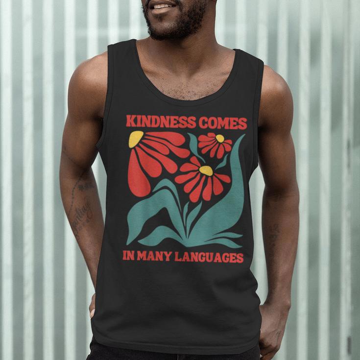 Boho Flower ESL Teacher Kindness Comes In Many Languages Men Tank Top, novelty gifts, funny gifts Boho Flower ESL Teacher Kindness Comes In Many Languages Men Tank Top, novelty gifts, funny gifts