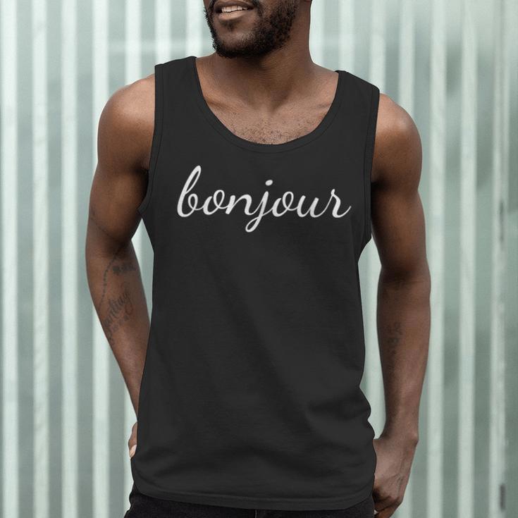 Bonjour T Shirt French Language Saying Teacher Student Men Women Girls Kids Men Tank Top, novelty gifts, funny gifts Bonjour T Shirt French Language Saying Teacher Student Men Women Girls Kids Men Tank Top, novelty gifts, funny gifts