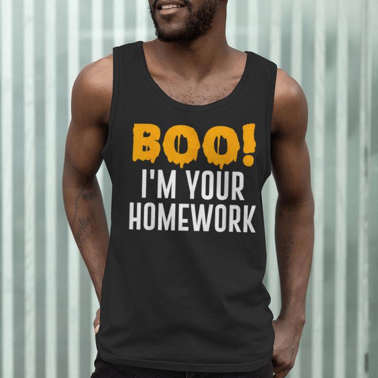 Boo I'm Your Homework Halloween Teacher Costume Men Tank Top, novelty gifts, funny gifts Boo I'm Your Homework Halloween Teacher Costume Men Tank Top, novelty gifts, funny gifts