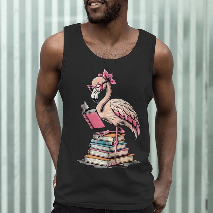 Book Lover Cute Flamingo Reading Teacher Librarian Women Men Tank Top, novelty gifts, funny gifts Book Lover Cute Flamingo Reading Teacher Librarian Women Men Tank Top, novelty gifts, funny gifts
