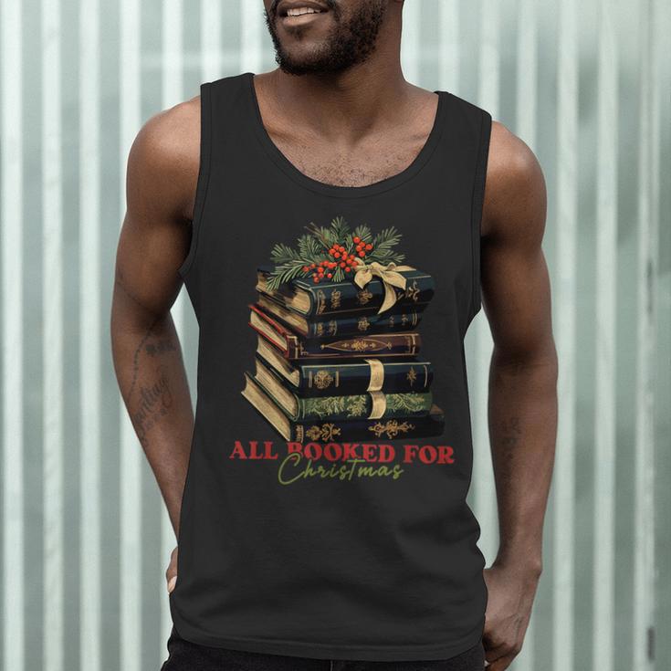 All Booked For Christmas Christmas Book Tree For Teacher For Men Women Kids Men Tank Top, novelty gifts, funny gifts All Booked For Christmas Christmas Book Tree For Teacher For Men Women Kids Men Tank Top, novelty gifts, funny gifts