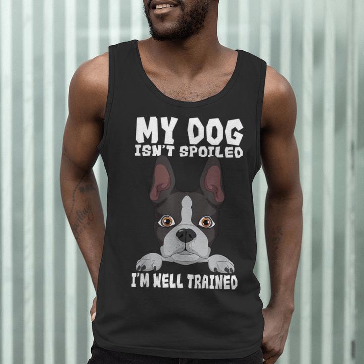 Boston Terrier American Gentleman Dog Lover I'm Well Trained Men Tank Top, novelty gifts, funny gifts