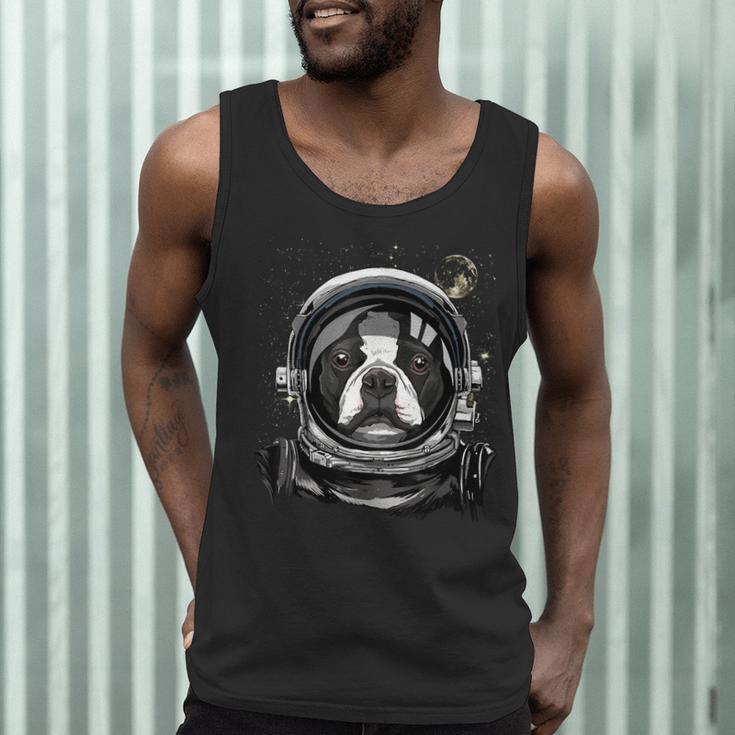 Boston Terrier Astronaut Shirt Spaceman Dog Space Lover Men Tank Top, novelty gifts, funny gifts