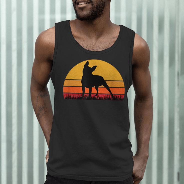 Boston Terrier Bostie Sunset Retro Dog Pet Mom Dad Men Tank Top, novelty gifts, funny gifts