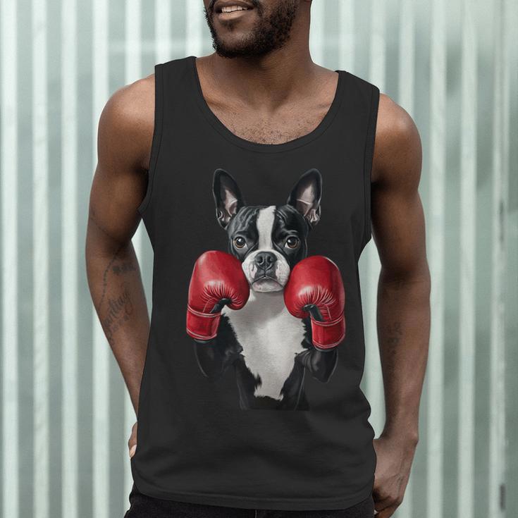 Boston Terrier Boxing Men Tank Top, novelty gifts, funny gifts