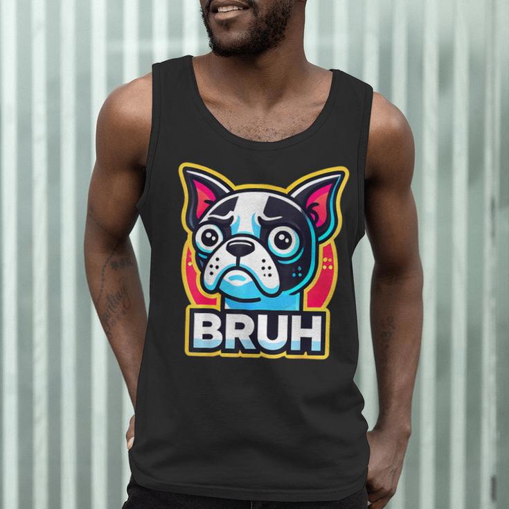 Boston Terrier Bruh Dog Lover Men Tank Top, novelty gifts, funny gifts